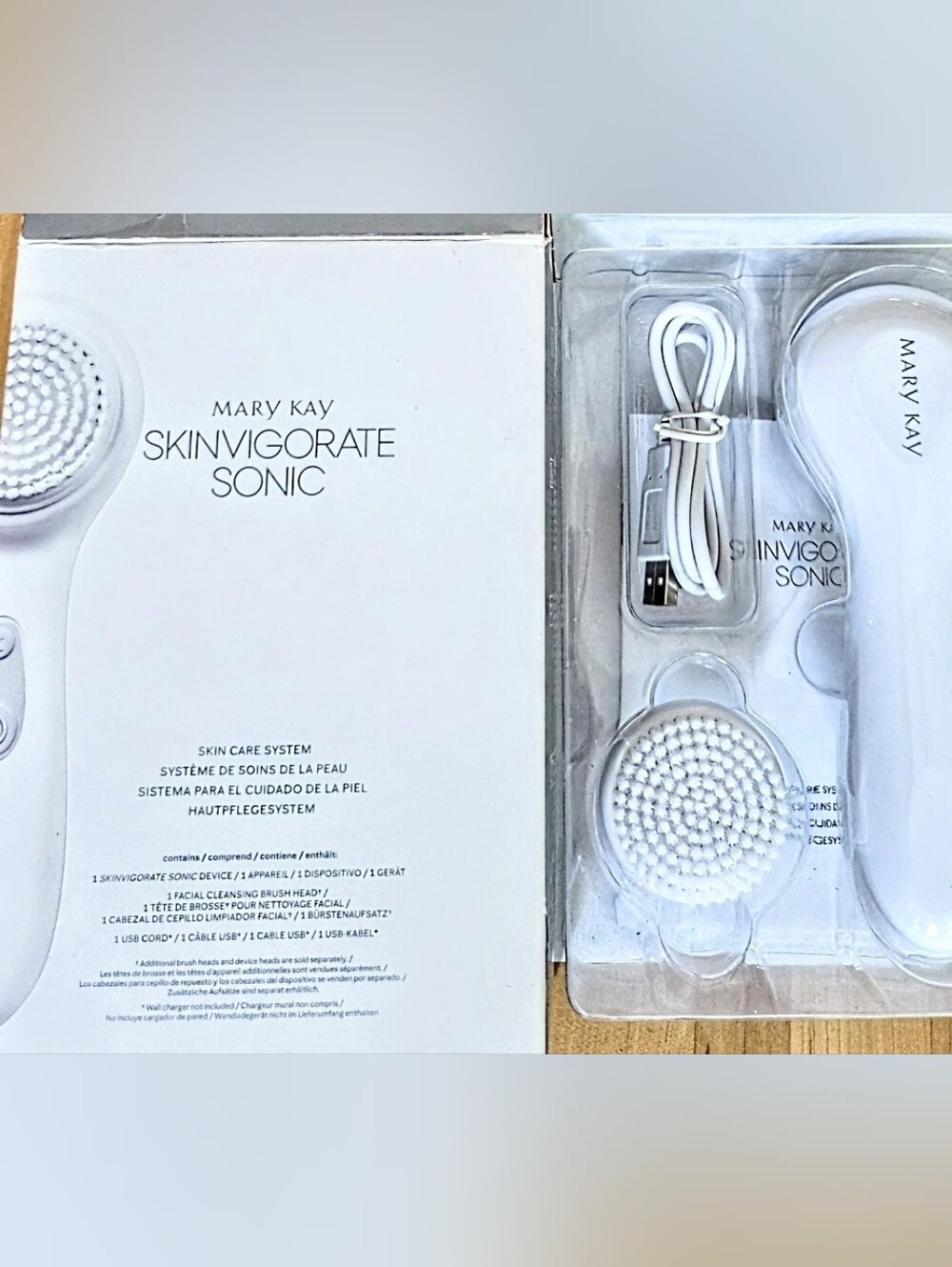 Mary Kay Skinvigorate Sonic Facial  Skin Care Brush System New in Ripped Box